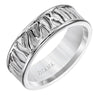 Diana 14K 7mm White Gold Soft Sand Band Wedding Band