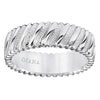 Diana 14K 7mm White Gold Soft Sand Band Wedding Band