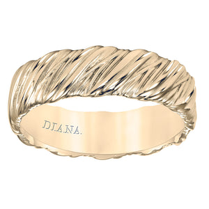 Diana 14K 7mm Yellow Gold Soft Sand Band Wedding Band