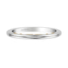 Artcarved Bridal Band No Stones Classic Lyric Diamond Wedding Band Cleo 14K White Gold Primary & 14K Yellow Gold