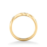 Artcarved Bridal Mounted with Side Stones Contemporary Diamond Wedding Band 14K Yellow Gold