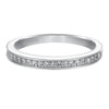 Artcarved Bridal Mounted with Side Stones Classic Diamond Engagement Ring Leah 14K White Gold