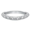 Artcarved Bridal Mounted with Side Stones Vintage Engagement Ring Collete 14K White Gold