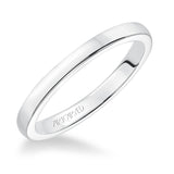Artcarved Bridal Band No Stones Classic Solitaire Wedding Band Chivon 14K White Gold
