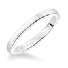 Artcarved Bridal Band No Stones Classic Solitaire Wedding Band Chivon 14K White Gold