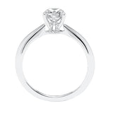 Artcarved Bridal Mounted with CZ Center Classic Solitaire Engagement Ring Paige 14K White Gold