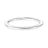 Artcarved Bridal Band No Stones Classic Solitaire Wedding Band Sloane 14K White Gold
