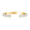 Artcarved Bridal Mounted with Side Stones Classic Rose Goldcut Diamond Wedding Band Irma 14K Yellow Gold