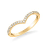 Artcarved Bridal Mounted with Side Stones Classic Diamond Wedding Band Madelyn 18K Yellow Gold