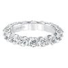 Artcarved Bridal Mounted with Side Stones Contemporary Eternity Diamond Anniversary Band 14K White Gold