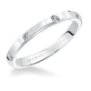 Artcarved Bridal Mounted with Side Stones Diamond Anniversary Band Clara Platinum