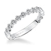Artcarved Bridal Mounted with Side Stones Contemporary Fashion Diamond Anniversary Band Shannon 14K White Gold