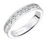 Artcarved Bridal Mounted with Side Stones Classic Eternity Diamond Anniversary Band 14K White Gold