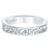 Artcarved Bridal Mounted with Side Stones Classic Eternity Diamond Anniversary Band 14K White Gold