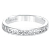Artcarved Bridal Mounted with Side Stones Classic Diamond Anniversary Band 14K White Gold