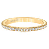 Artcarved Bridal Mounted with Side Stones Contemporary Stackable Eternity Anniversary Band 14K Yellow Gold