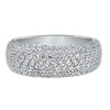 Artcarved Bridal Mounted with Side Stones Contemporary Diamond Anniversary Band 14K White Gold