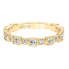 Artcarved Bridal Mounted with Side Stones Vintage Fashion Diamond Anniversary Band 14K Yellow Gold
