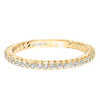 Artcarved Bridal Mounted with Side Stones Contemporary Stackable Fashion Anniversary Band 14K Yellow Gold