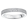 Artcarved Bridal Mounted with Side Stones Contemporary Eternity Diamond Anniversary Band 14K White Gold