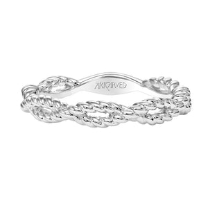 Artcarved Bridal Band No Stones Anniversary Wedding Band 14K White Gold
