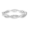 Artcarved Bridal Band No Stones Anniversary Wedding Band 14K White Gold