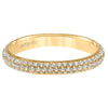 Artcarved Bridal Mounted with Side Stones Contemporary Stackable Eternity Anniversary Band 14K Yellow Gold