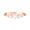 Artcarved Bridal Mounted with Side Stones Classic Rose Goldcut Diamond Anniversary Band 14K Rose Gold
