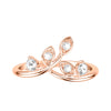 Artcarved Bridal Mounted with Side Stones Contemporary Rose Goldcut Diamond Anniversary Band 14K Rose Gold