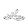 Artcarved Bridal Mounted with Side Stones Contemporary Rose Goldcut Diamond Anniversary Band 14K White Gold