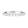 Artcarved Bridal Mounted with Side Stones Classic Rose Goldcut Diamond Anniversary Band 14K White Gold