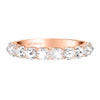 Artcarved Bridal Mounted with Side Stones Classic Rose Goldcut Diamond Anniversary Band 14K Rose Gold