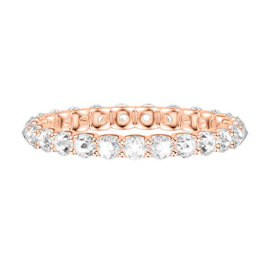 Artcarved Bridal Mounted with Side Stones Classic Rose Goldcut Diamond Anniversary Band 18K Rose Gold