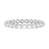 Artcarved Bridal Mounted with Side Stones Classic Rose Goldcut Diamond Anniversary Band 14K White Gold