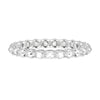 Artcarved Bridal Mounted with Side Stones Classic Rose Goldcut Diamond Anniversary Band 14K White Gold