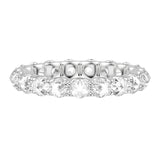 Artcarved Bridal Mounted with Side Stones Classic Rose Goldcut Diamond Anniversary Band 14K White Gold