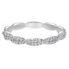 Artcarved Bridal Mounted with Side Stones Contemporary Eternity Diamond Anniversary Band 14K White Gold