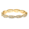 Artcarved Bridal Mounted with Side Stones Contemporary Eternity Diamond Anniversary Band 14K Yellow Gold