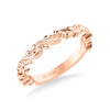 Artcarved Bridal Band No Stones Classic Lyric Anniversary Ring 18K Rose Gold