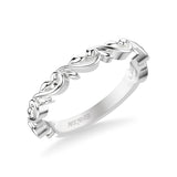 Artcarved Bridal Band No Stones Classic Lyric Anniversary Ring 14K White Gold