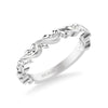Artcarved Bridal Band No Stones Classic Lyric Anniversary Ring 14K White Gold