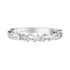 Artcarved Bridal Band No Stones Classic Lyric Anniversary Ring 14K White Gold