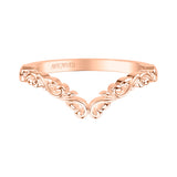 Artcarved Bridal Band No Stones Classic Lyric Anniversary Ring 18K Rose Gold
