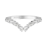 Artcarved Bridal Band No Stones Classic Lyric Anniversary Ring 14K White Gold