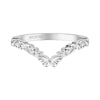 Artcarved Bridal Band No Stones Classic Lyric Anniversary Ring 14K White Gold