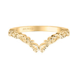 Artcarved Bridal Band No Stones Classic Lyric Anniversary Ring 18K Yellow Gold