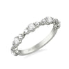 Artcarved Bridal Mounted with Side Stones Contemporary Diamond Anniversary Band 14K White Gold