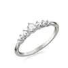 Artcarved Bridal Mounted with Side Stones Contemporary Diamond Anniversary Band 14K White Gold