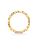 Artcarved Bridal Mounted with Side Stones Contemporary Anniversary Band 14K Yellow Gold & Blue Sapphire