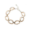 Frederic Duclos Sterling Silver And Rose Gold Plated Vanessa Bracelet